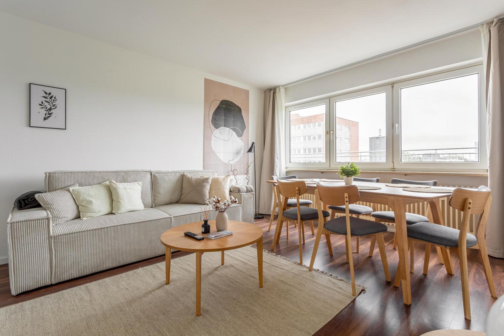 Apartment Global Living - Design I Terrace I Kitchen I Smart-tv I Parking Space I *